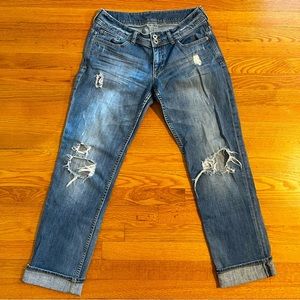 EXPRESS Distressed Boyfriend Denim Jeans 👖 💙